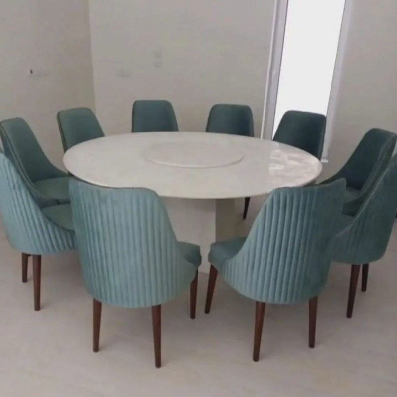 10 seater with round marble top