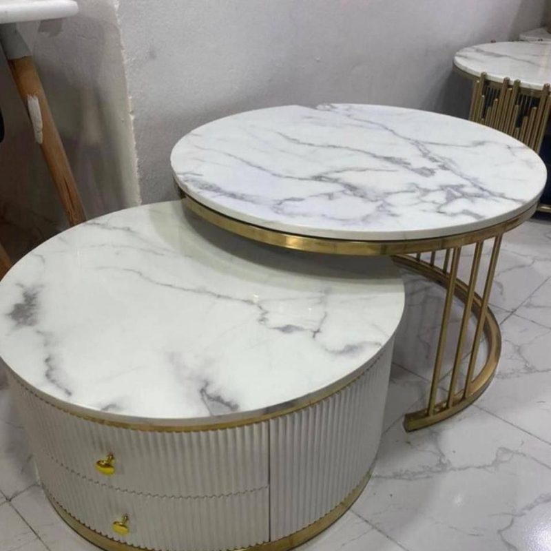 Double all round marble top