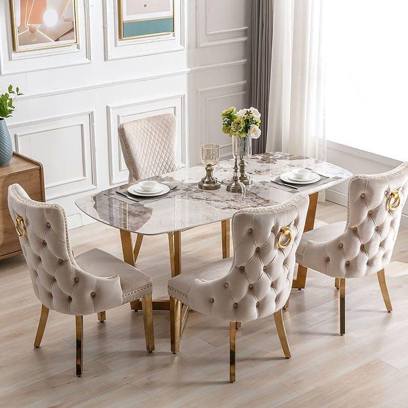 Executive 4-Seater Dining With a Glazed Marble Top