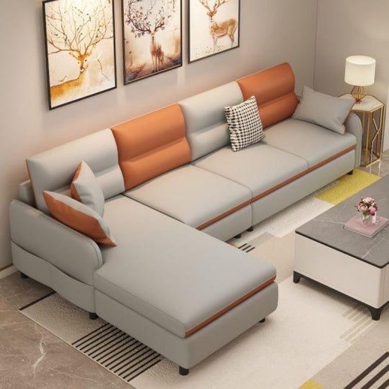 Lifted L-Shape Sofa