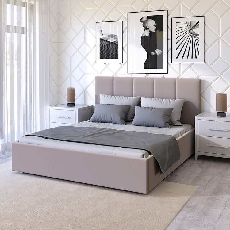 Low headboard king size bed