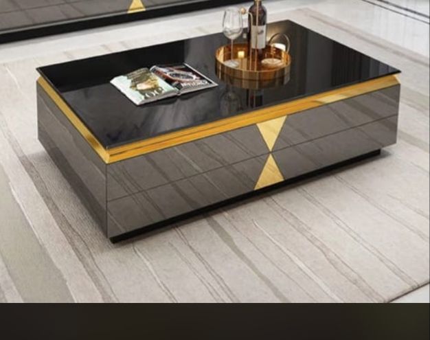 Gray gold glossy top