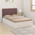 4 and Half by 6 bed with one bedside cabinet