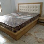 6 by 6 Puff Post bed with bedside cabinet