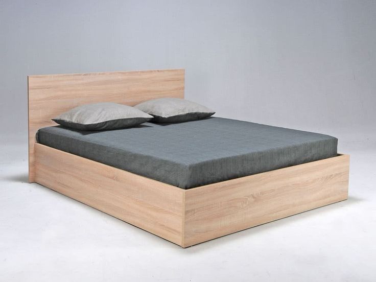 Coffee Creme 6 by 6 bed with one bedside cabinet