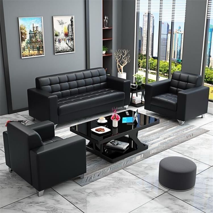 Black face out 3-2-1 with table and a single ottoman