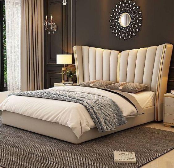 Eaglet 6 by 6 bed with two bedside cabinets.