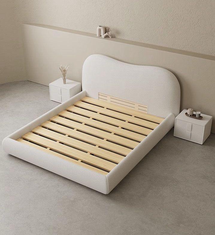 Semi apple headboard 6 by 6 with two bedside cabinets