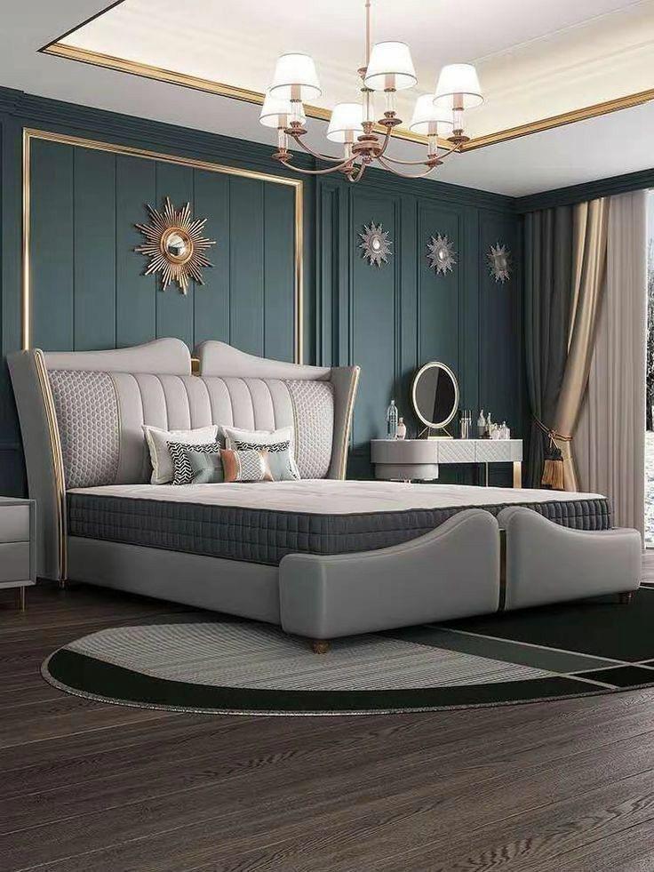 Wiva 6 by 6 bed with two bedside cabinets